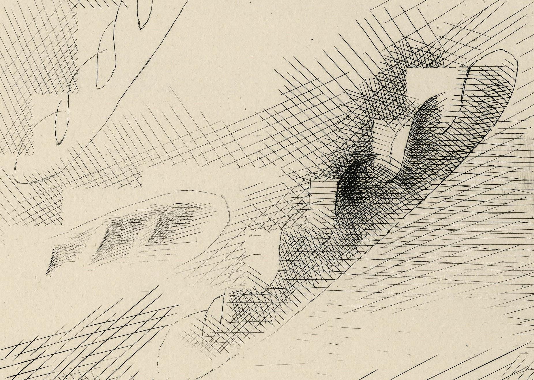 Rue Caulaincourt - Cubisme Print par Louis Marcoussis
