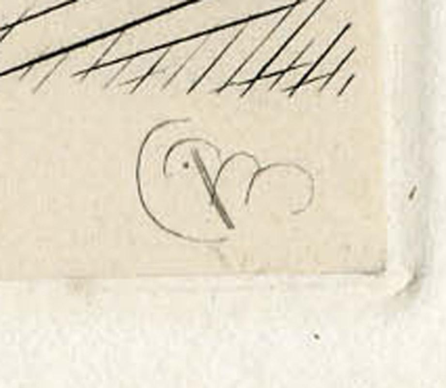 Rue Caulaincourt
Eau-forte et gravure, 1931
Paraphe dans la plaque (voir photo)
Edition : 77
Planche 10 de 