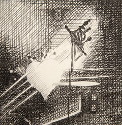 The Song of the Poorly Loved, pl. 5 from Alcools Portfolio, Etching