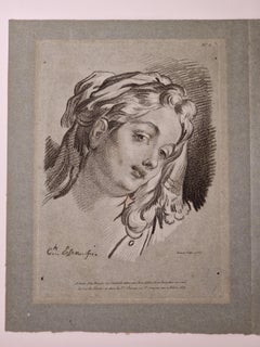 [Tête de femme, coiffée d'un voile]