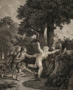 Bonnet (1736-1793) after Schall (1752-1825) - Engraving, Emile Wins the Race