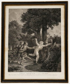 Bonnet (1736-1793) after Schall (1752-1825) - Engraving, Emile Wins the Race
