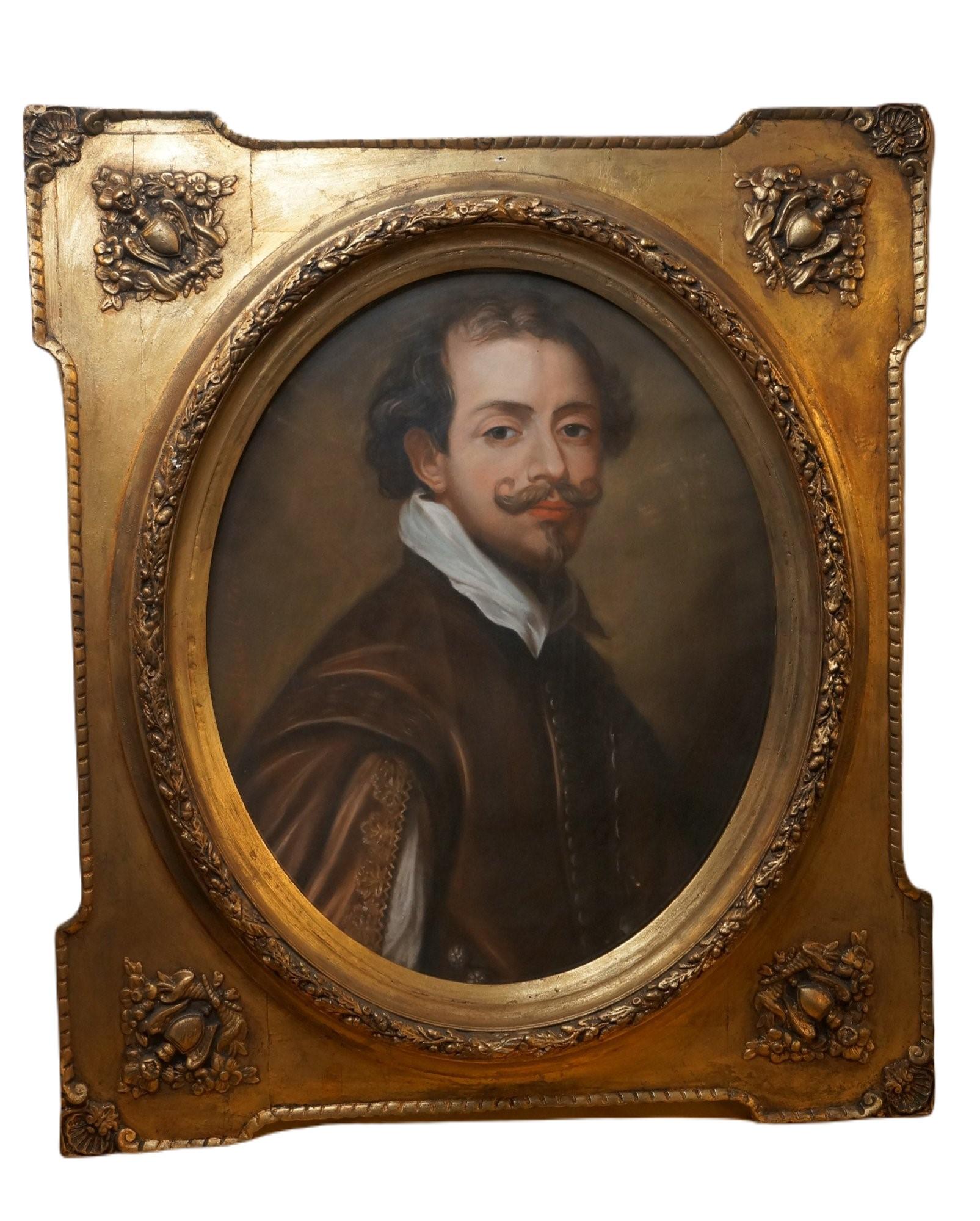 Louis Marteau Portrait Painting - Portrait of a well-to-do gentleman