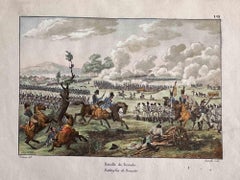 La bataille de Pozzolo - Lithographie d'après Louis Martinet - années 1850