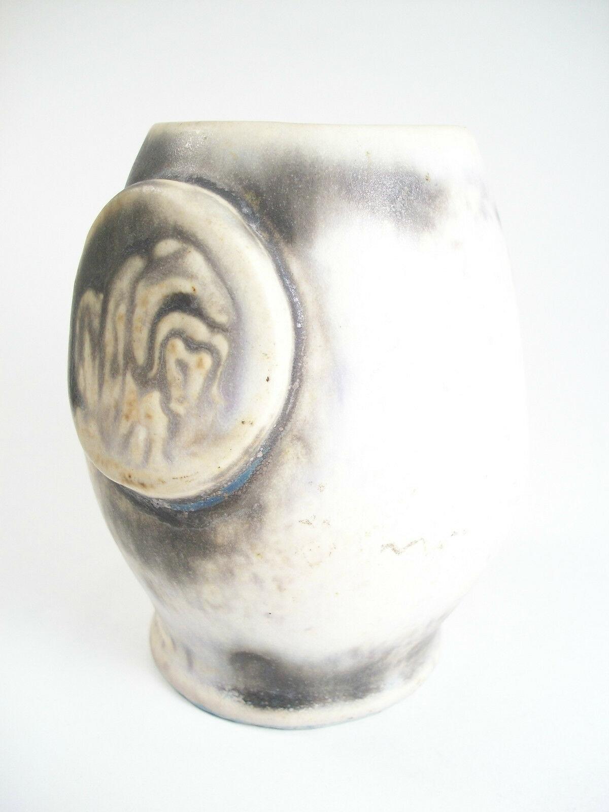 Glazed LOUIS MATHE - Vintage Studio Pottery Vase - Signed - Canada - Circa 1992 For Sale