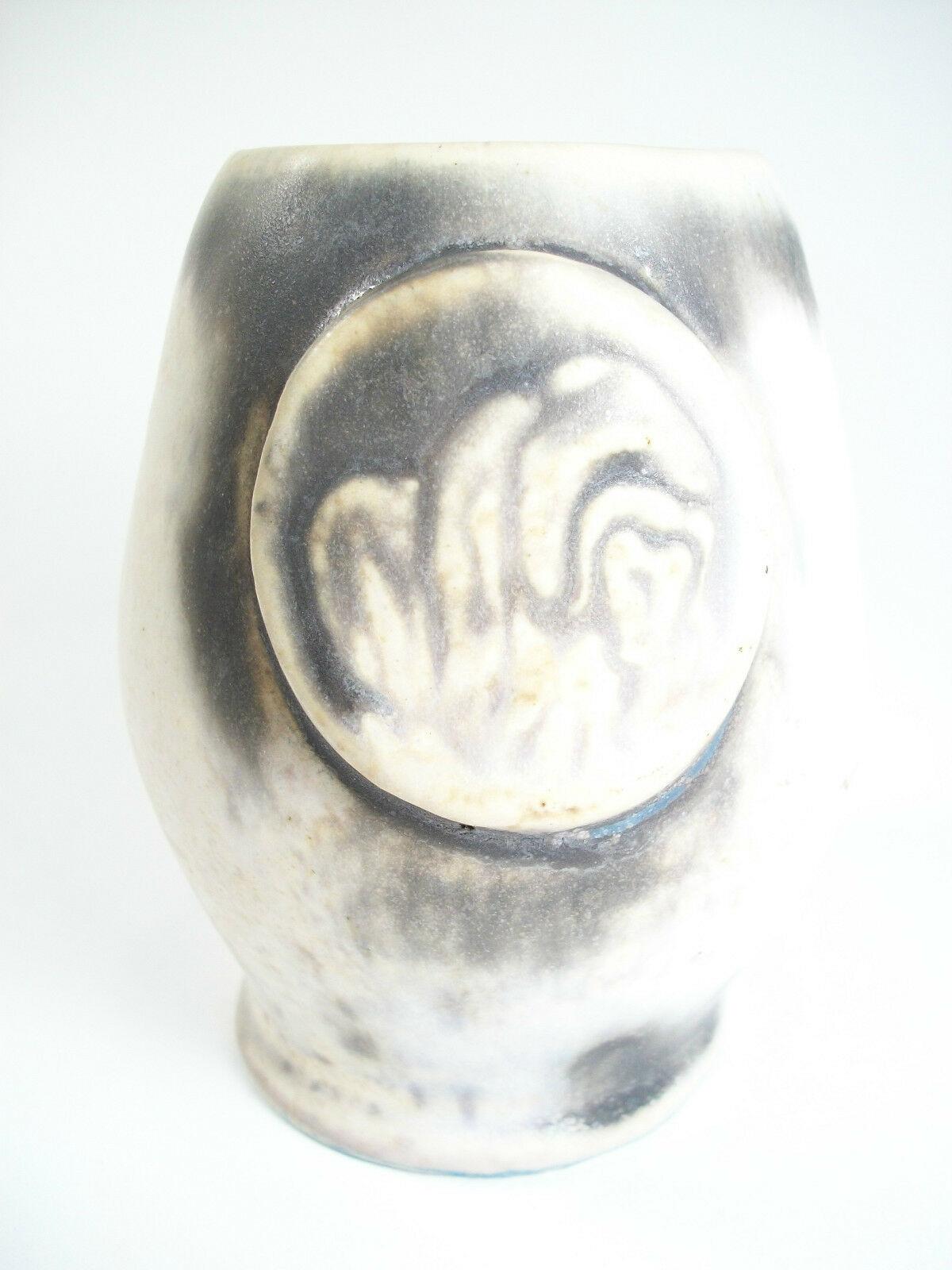Ceramic LOUIS MATHE - Vintage Studio Pottery Vase - Signed - Canada - Circa 1992 For Sale