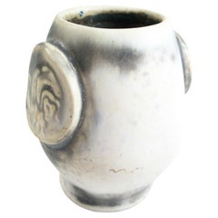 LOUIS MATHE - Jarrón Vintage Studio Pottery - Firmado - Canadá - Alrededor de 1992