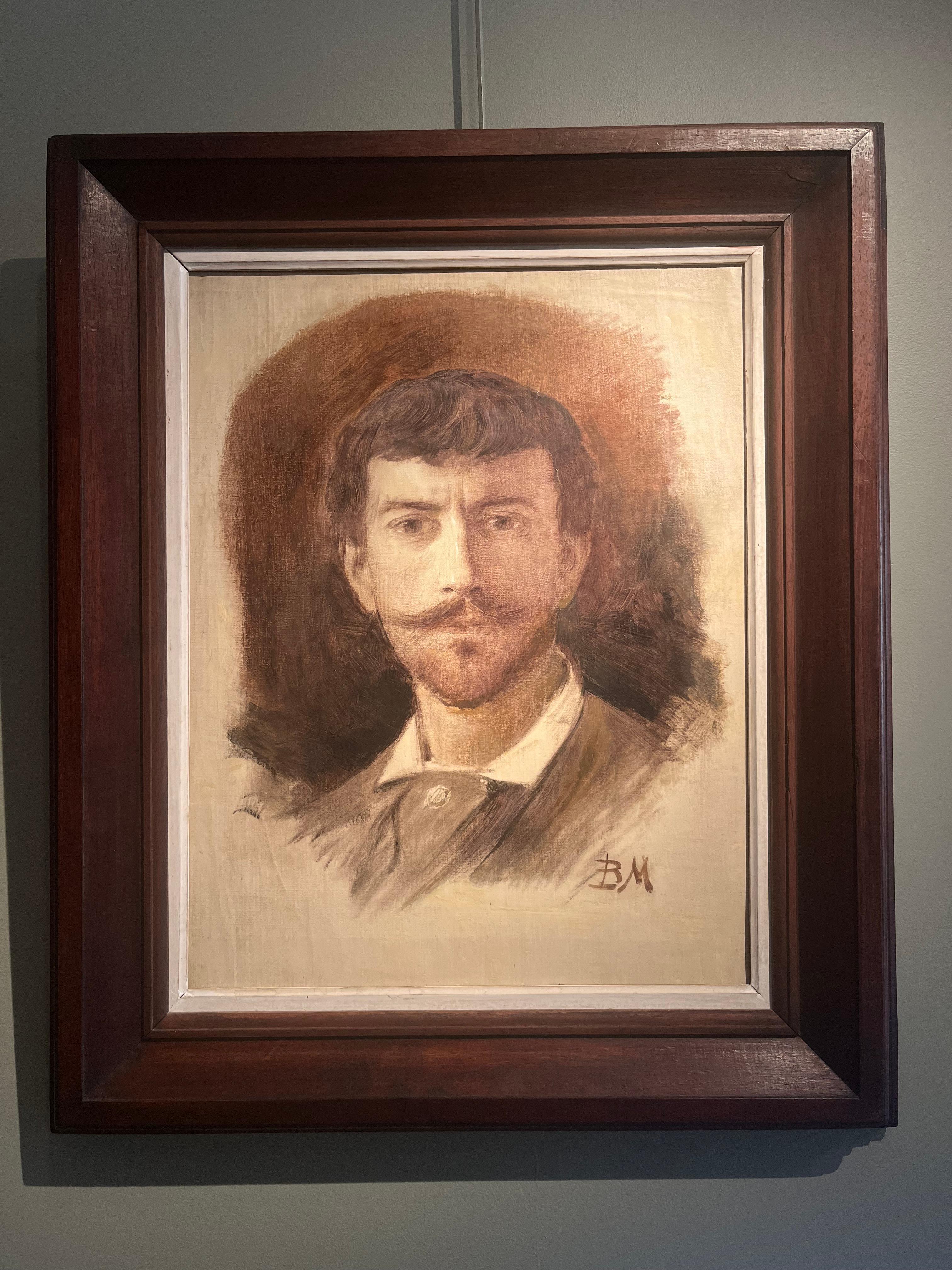 Self-portrait - Painting by Louis-Maurice Boutet de Monvel