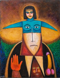 Louis Mendez, "Oxacan (sic.) Spirits", olio su tela, 1998