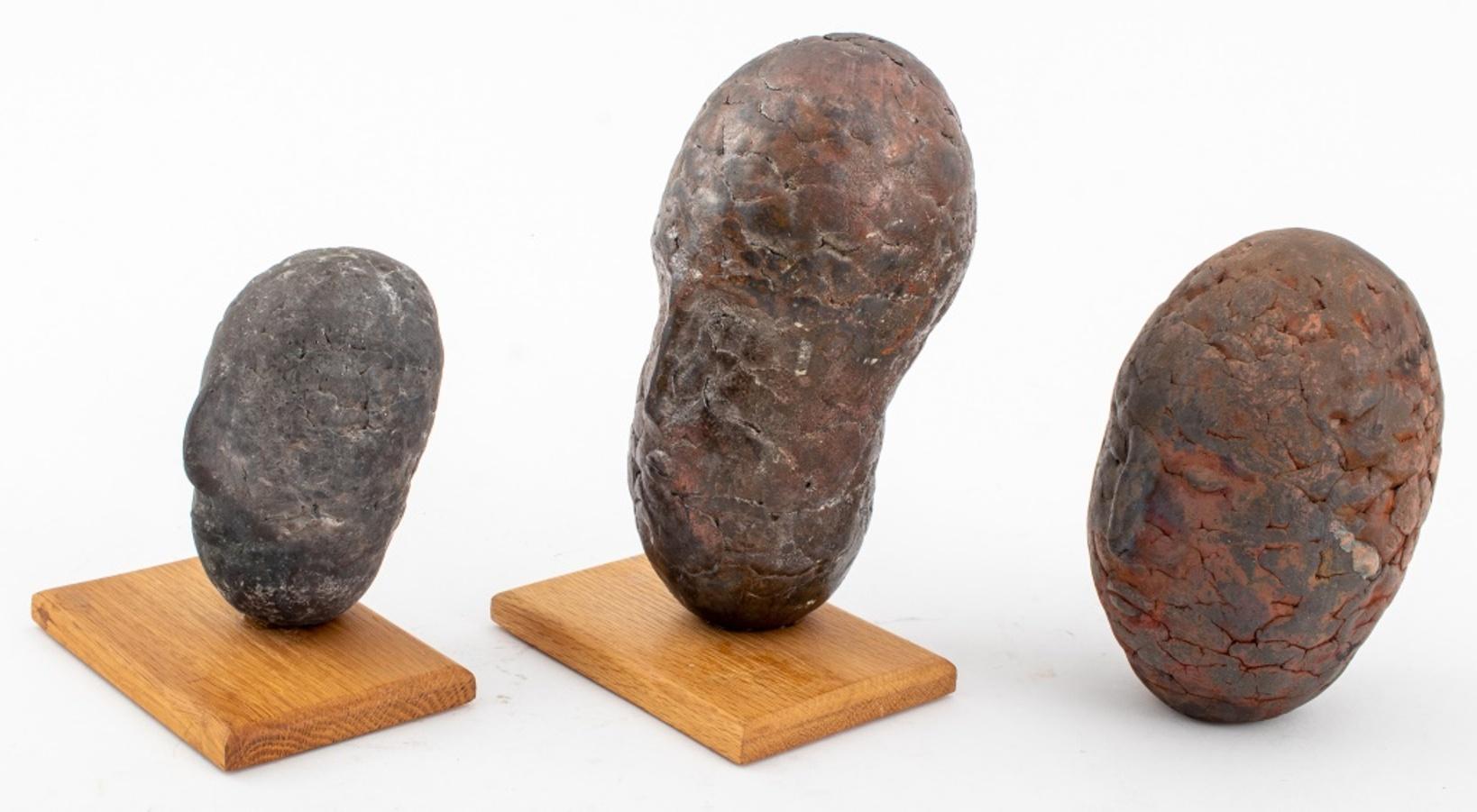 Louis Mendez Art Pottery Bust Sculptures, Set of Three For Sale 4