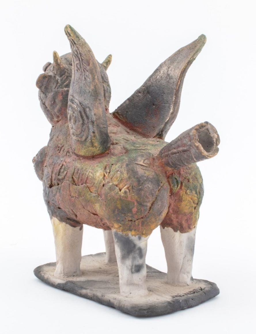 Louis Mendez Ceramic Nude Centaur Sculpture In Good Condition For Sale In New York, NY