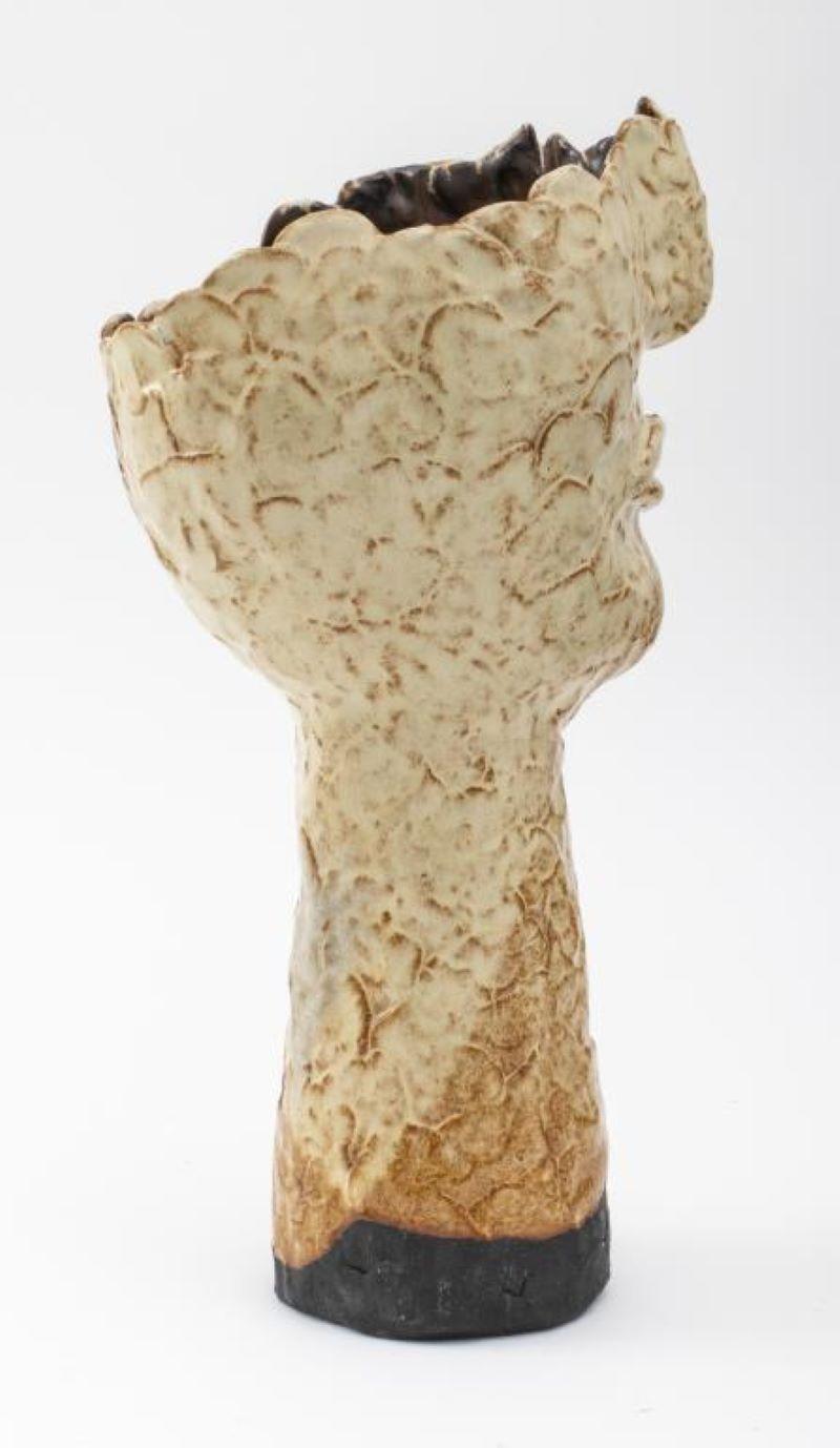 Louis Mendez Modern Ceramic Sculpture of Head For Sale 1