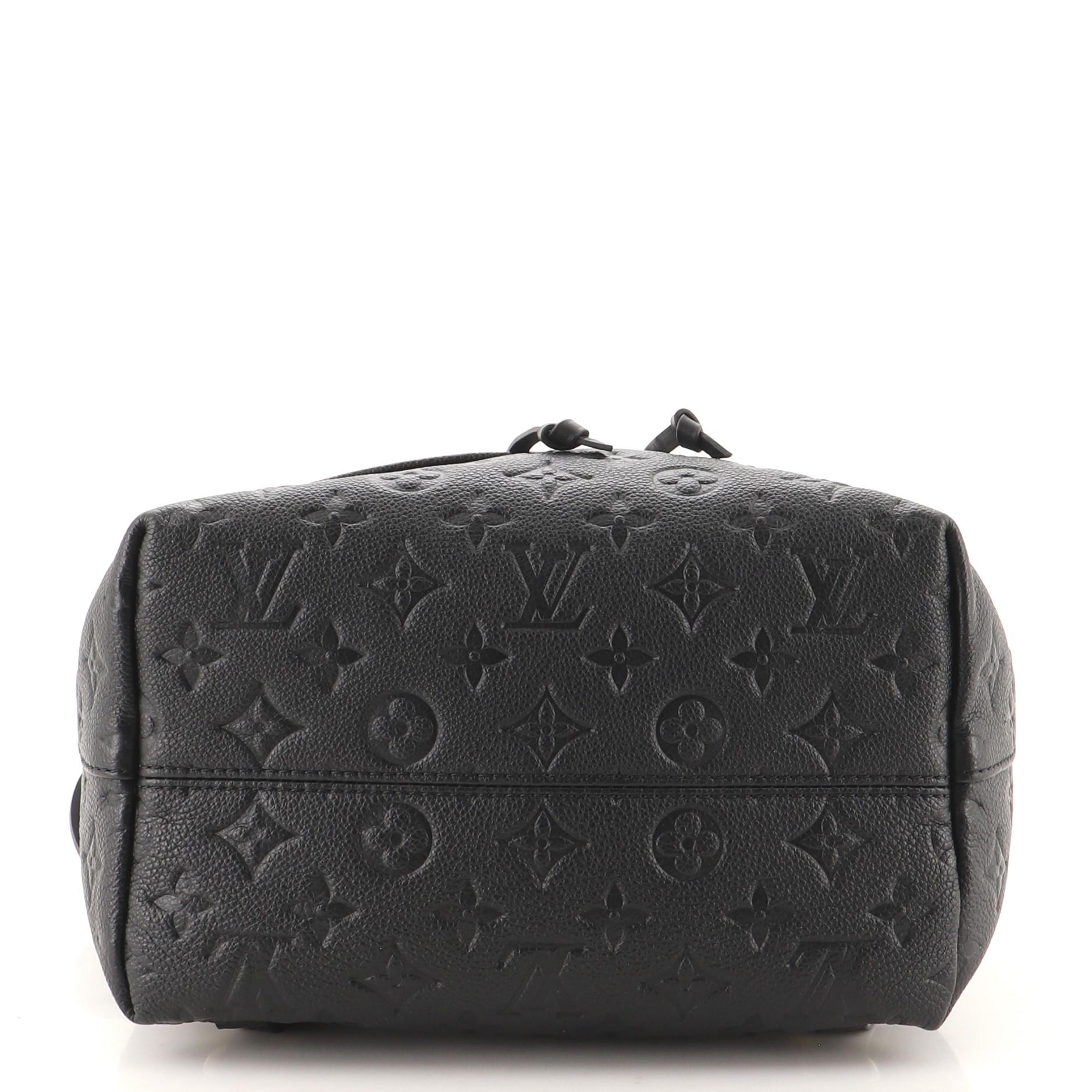 Louis Model: Montsouris Backpack NM Monogram Empreinte Leather PM In Good Condition In NY, NY