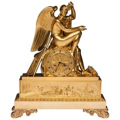 Antique Louis Moinet A Paris Gilt Bronze Mantle Clock