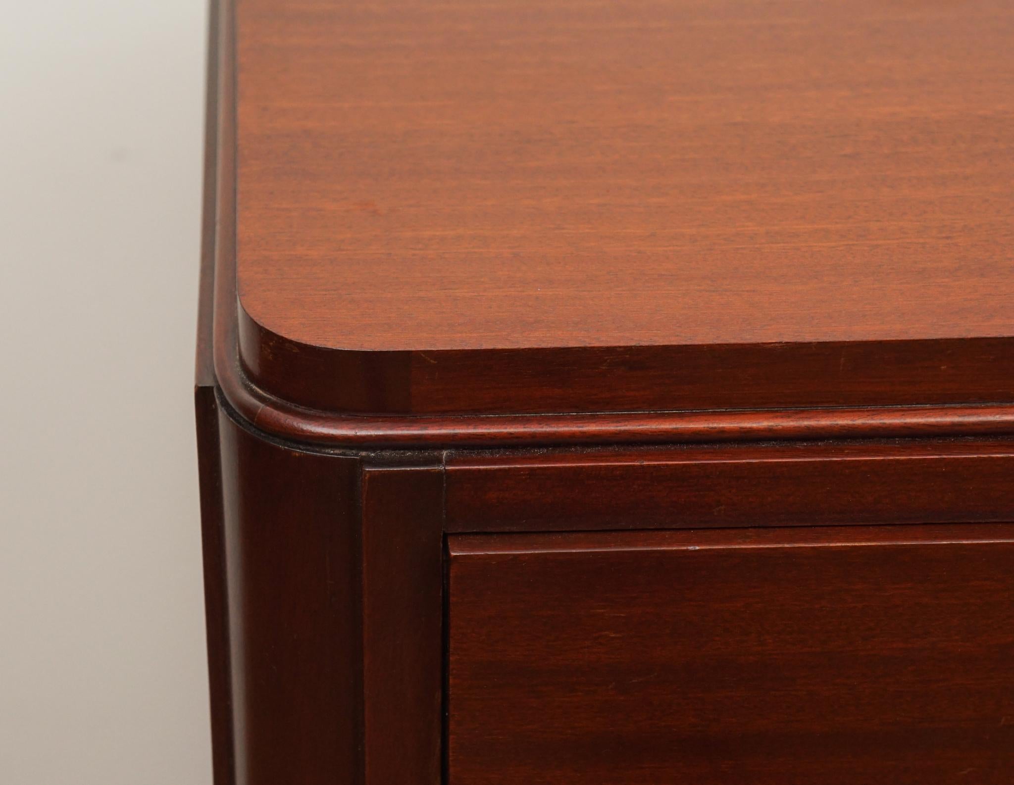 Machine-Made Louis Neiss Mahogany Office Cabinet For Sale