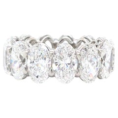 Louis Newman & Co 13.09 carat GIA Certified Oval Cut Diamond Band