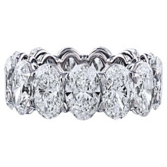 Louis Newman & Co 13.09 carat GIA Certified Oval Cut Diamond Band