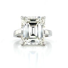 Louis Newman & Co 7.95 carat Emerald Cut GIA certified Diamond Solitaire  Ring