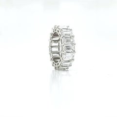 Louis Newman & Co Emerald Cut Diamond Eternity Band with GIA Certificates