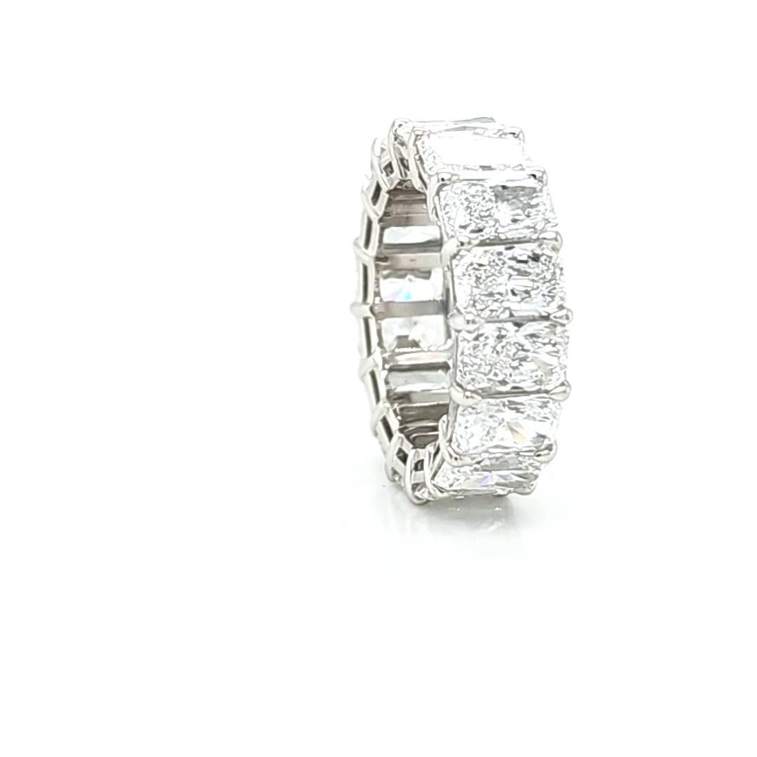 Louis Newman & Co GIA 11.39ct GIA Certified Radiant-Cut Diamond Eternity Band 2