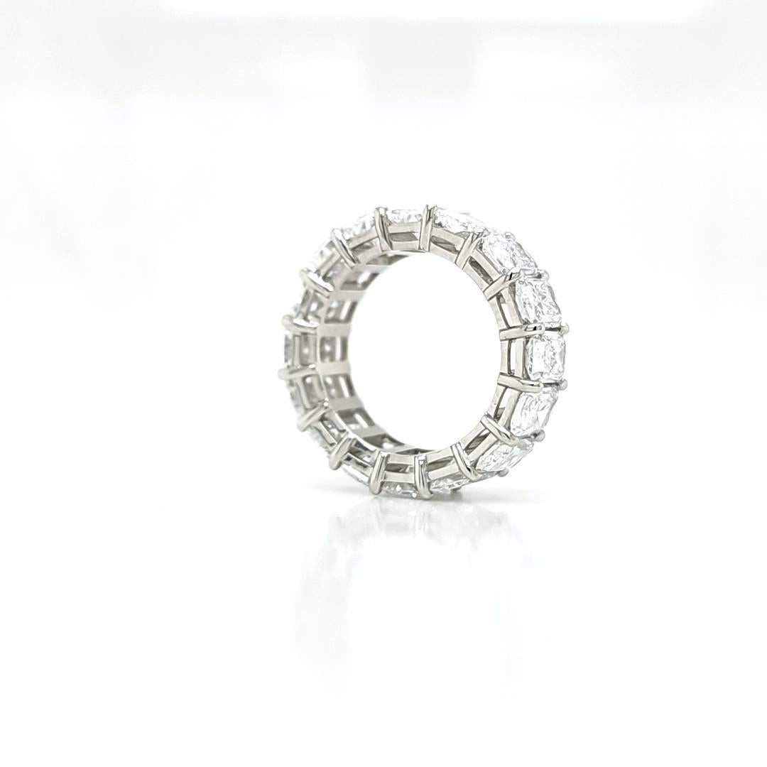 For Sale:  Louis Newman & Co GIA 11.39ct GIA Certified Radiant-Cut Diamond Eternity Band 3