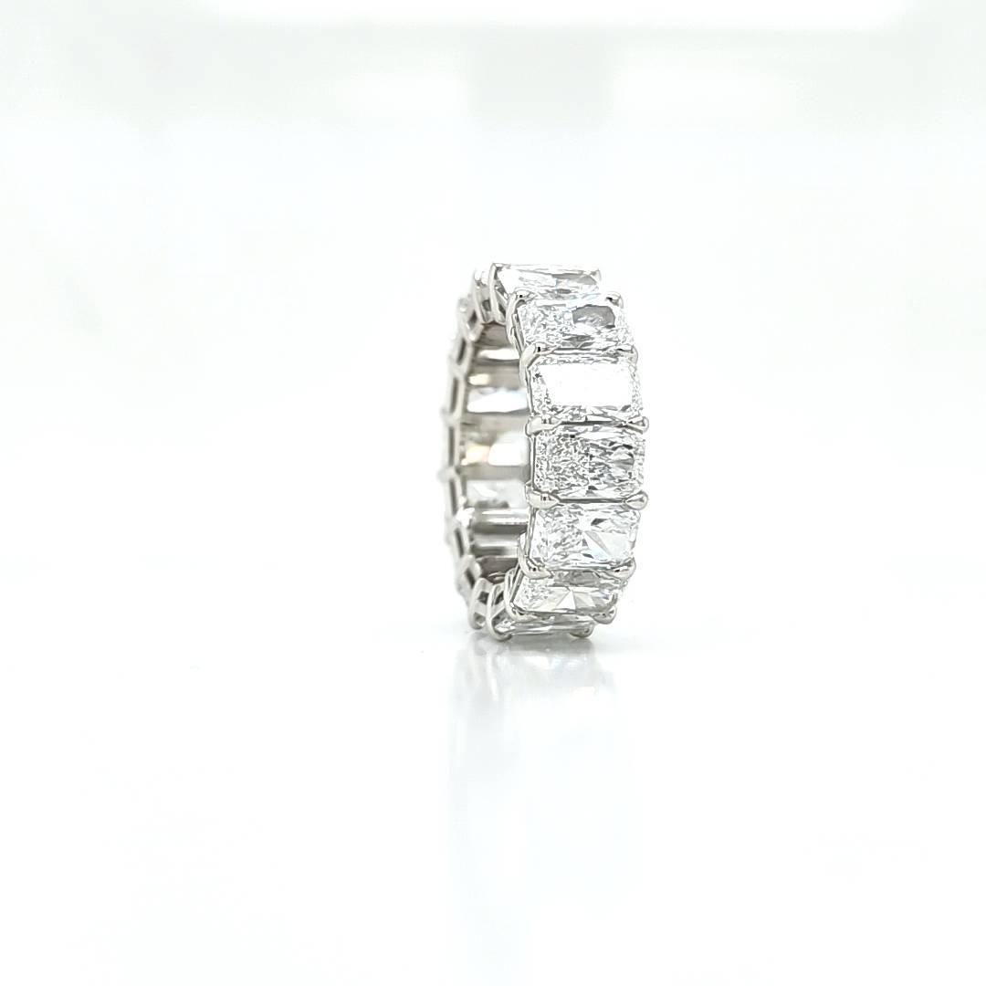 For Sale:  Louis Newman & Co GIA 11.39ct GIA Certified Radiant-Cut Diamond Eternity Band 4