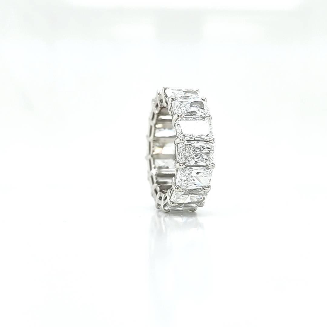 Louis Newman & Co GIA 11.39ct GIA Certified Radiant-Cut Diamond Eternity Band 4