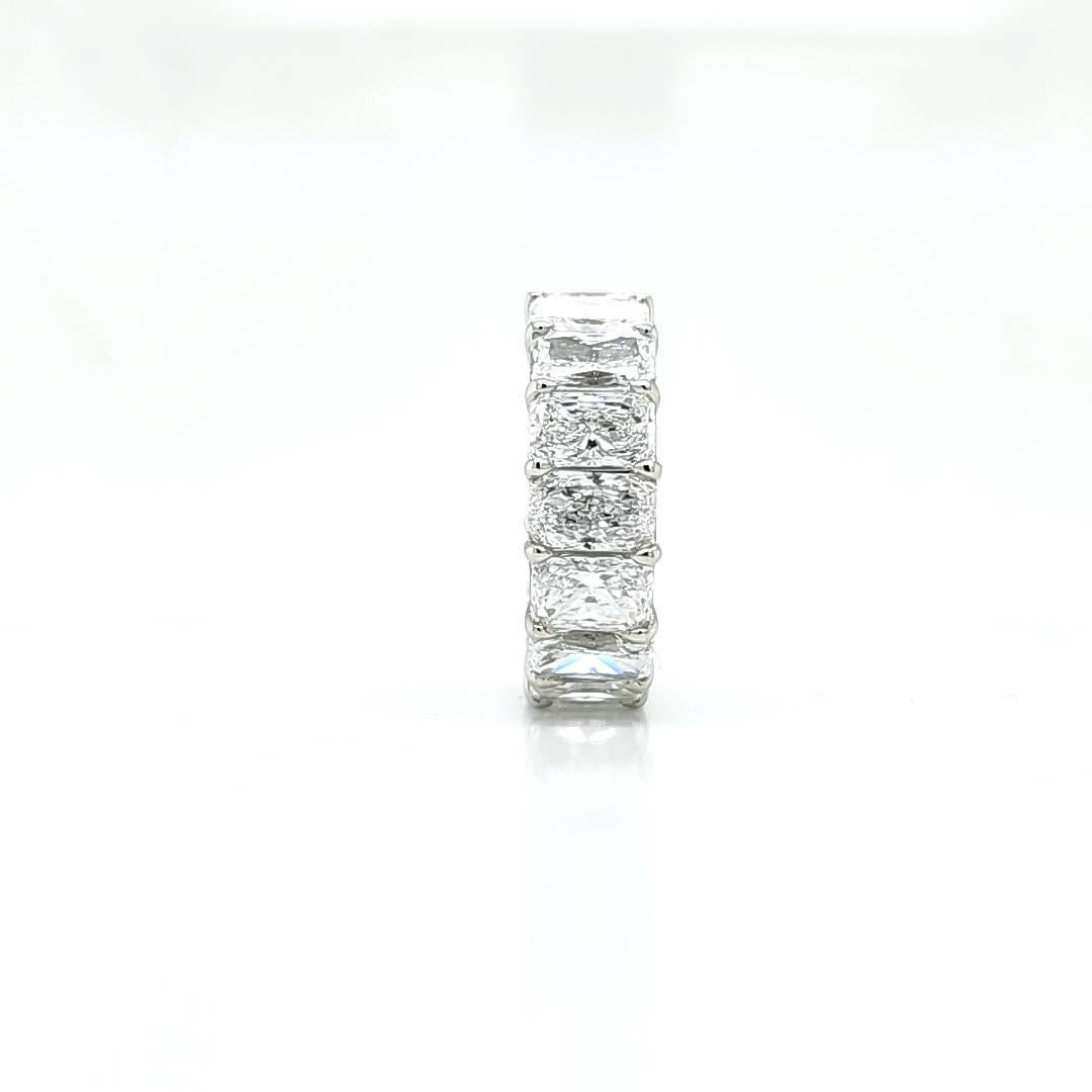 For Sale:  Louis Newman & Co GIA 11.39ct GIA Certified Radiant-Cut Diamond Eternity Band 5