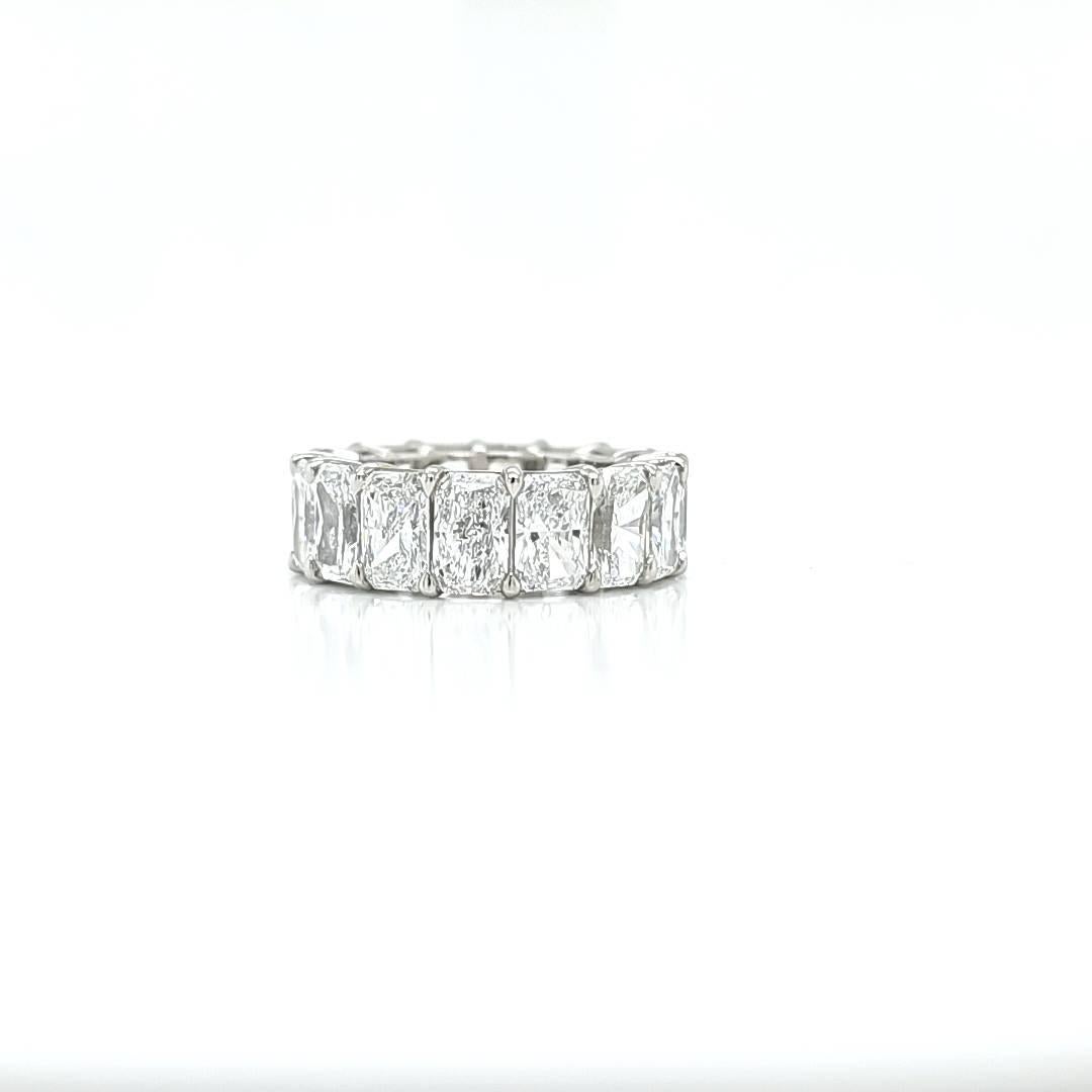 For Sale:  Louis Newman & Co GIA 11.39ct GIA Certified Radiant-Cut Diamond Eternity Band 6