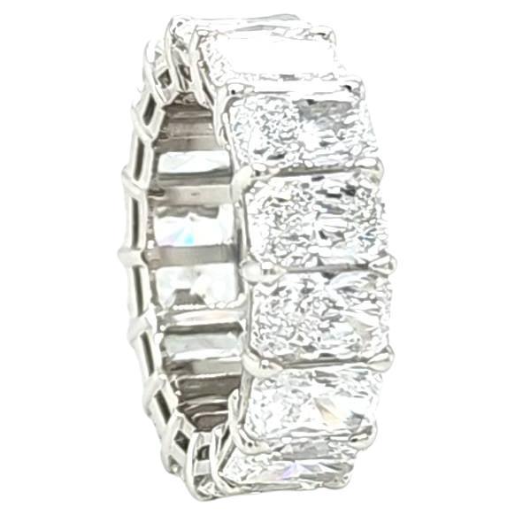 For Sale:  Louis Newman & Co GIA 11.39ct GIA Certified Radiant-Cut Diamond Eternity Band