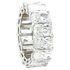 Eternity-Ring, Louis Newman & Co, GIA 11,39 Karat, GIA-zertifizierter Diamant im Strahlenschliff