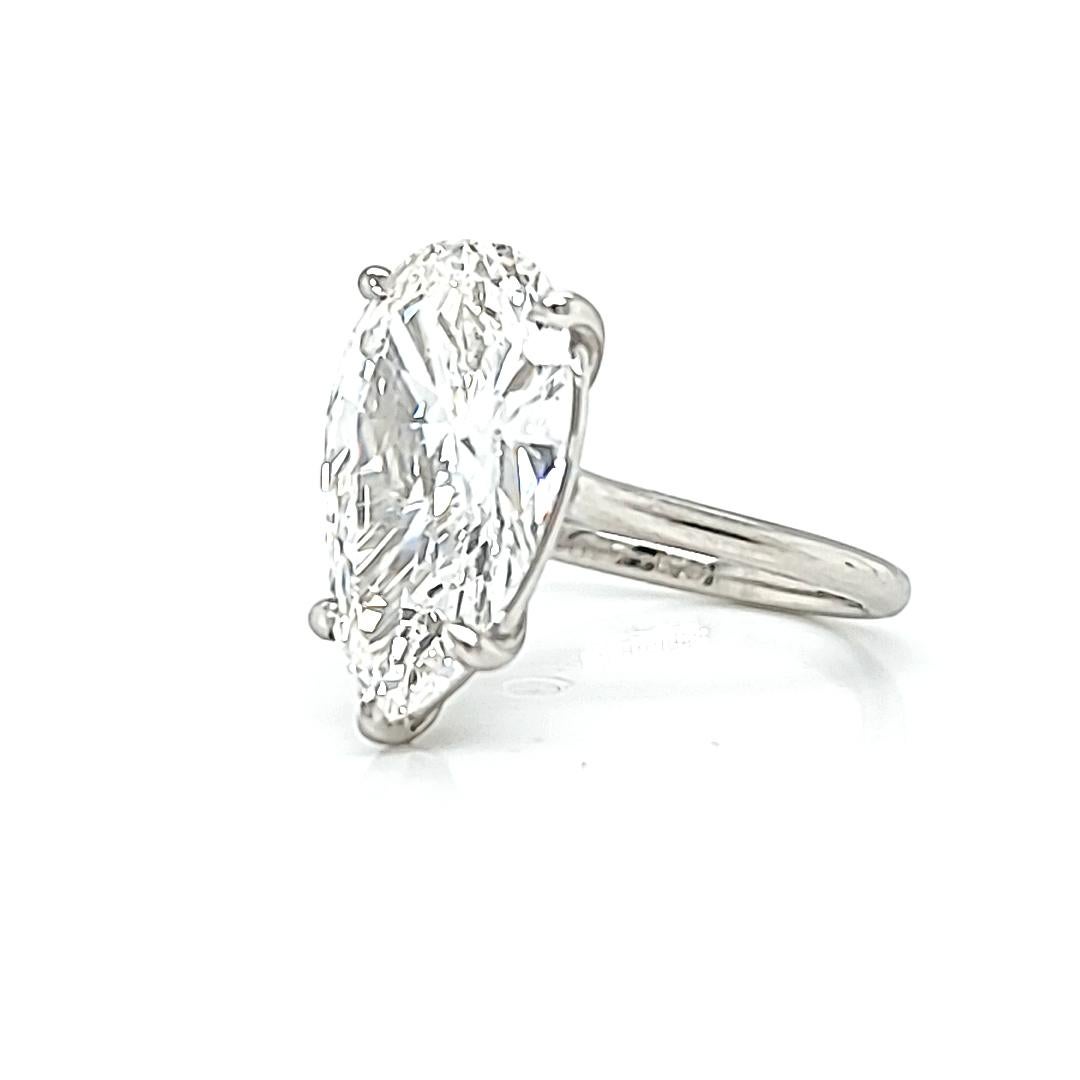 20 carat pear shaped diamond ring