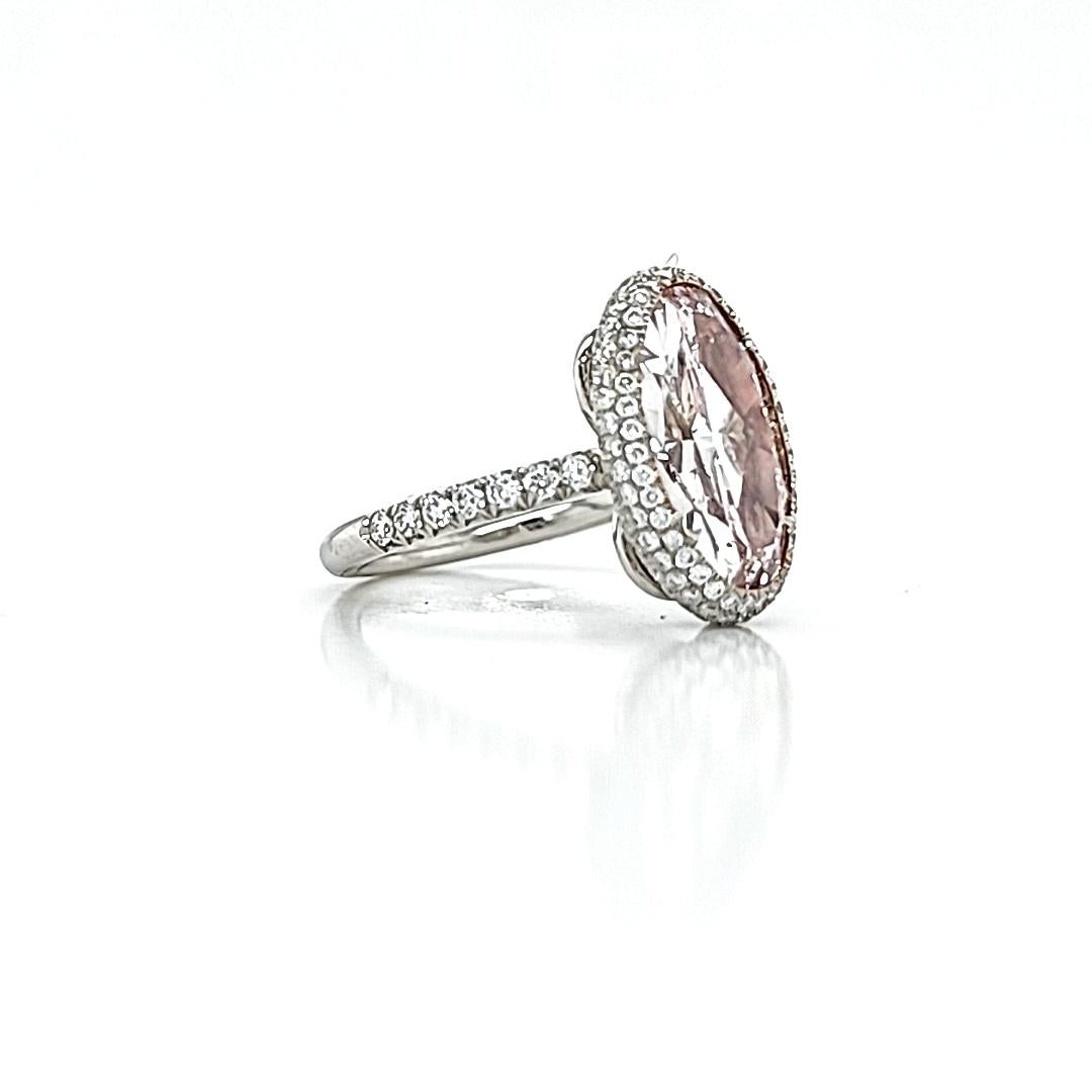 3 carat pink diamond ring