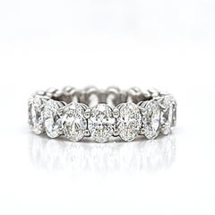 Oval Diamond Eternity/Wedding Band