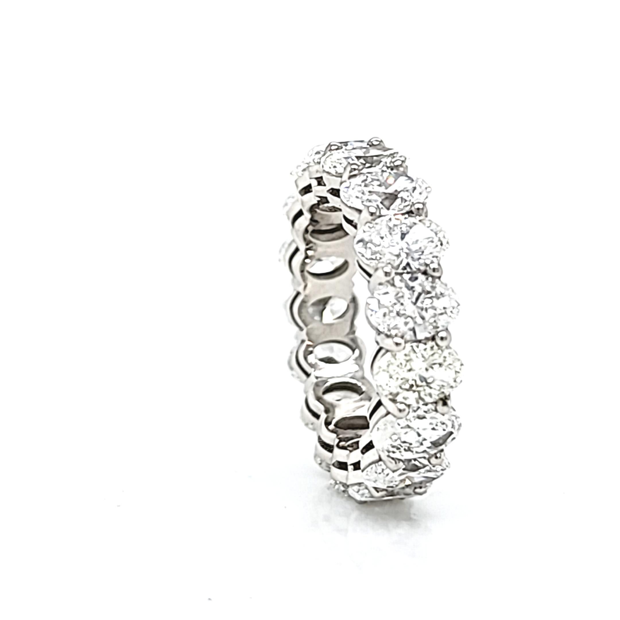 Oval Cut Oval Diamond Eternity/Wedding Band For Sale