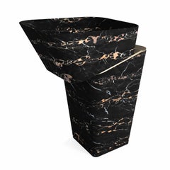 "Louis Noir II" Contemporary Washbasin ft. Nero Portoro Marble by Grzegorz Majka