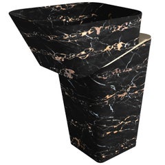 "Louis Noir II" Contemporary Washbasin ft. Nero Portoro Marble by Grzegorz Majka