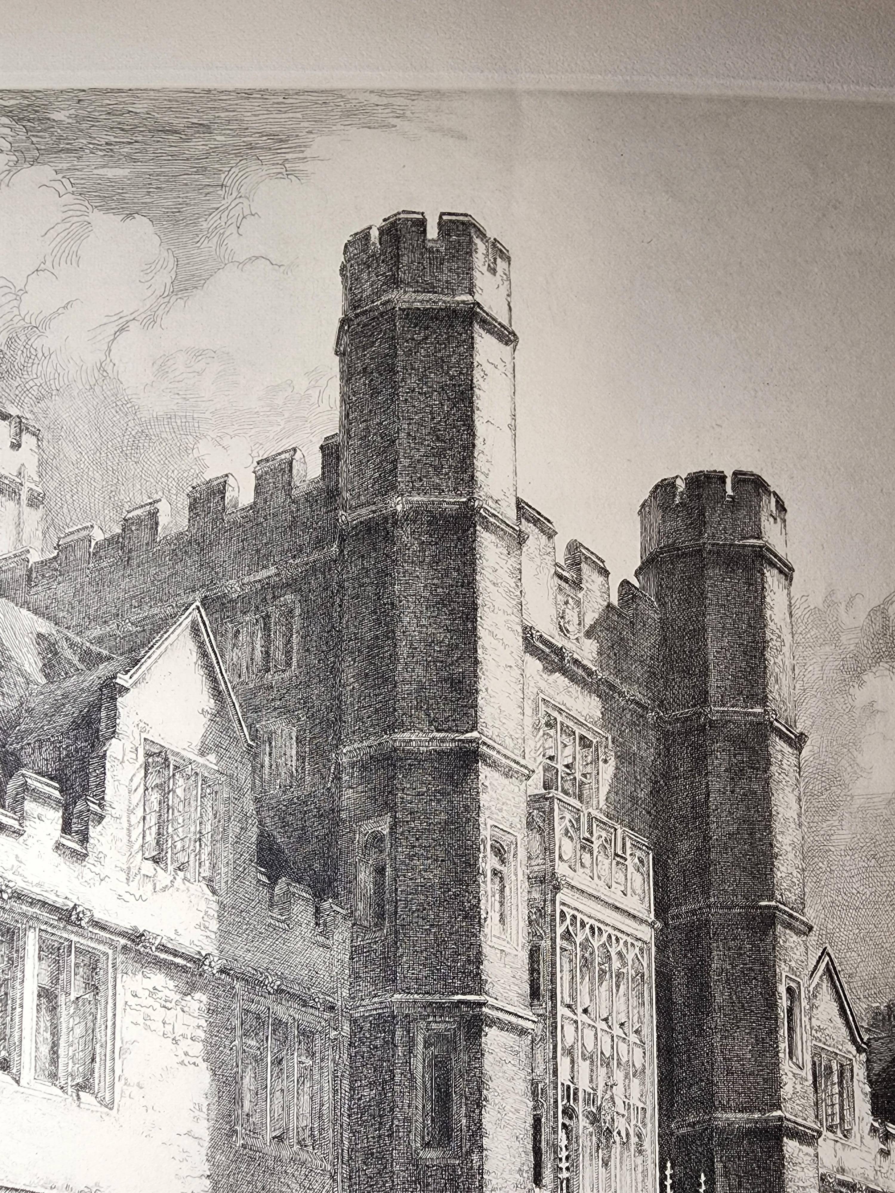 Facciata del Duke University Medical Center - Print Realismo americano di Louis Orr