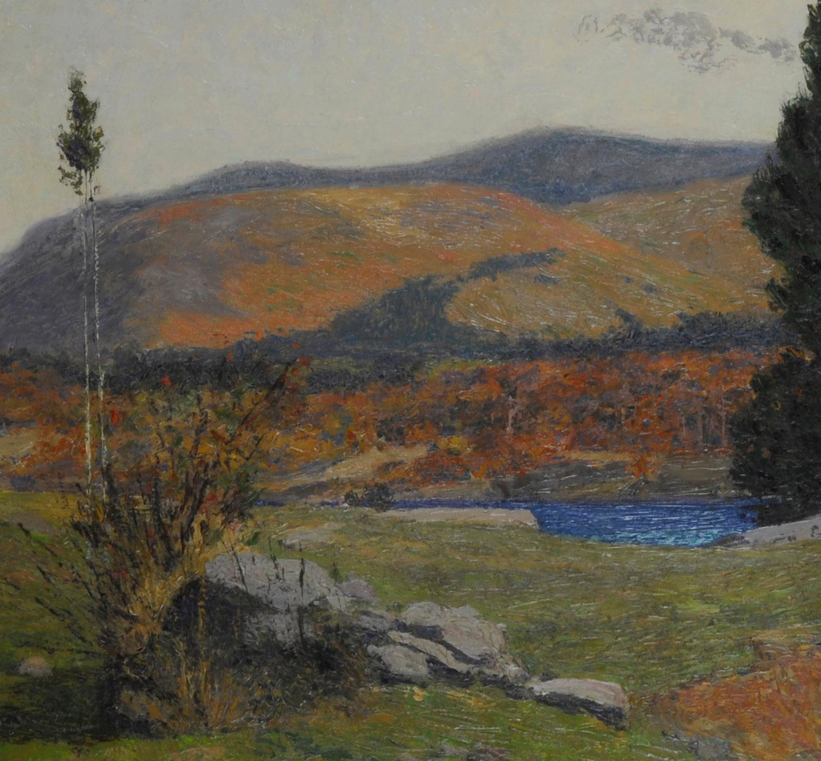 Un peu de Nouvelle-Angleterre - Impressionnisme américain Painting par Louis Oscar Griffith