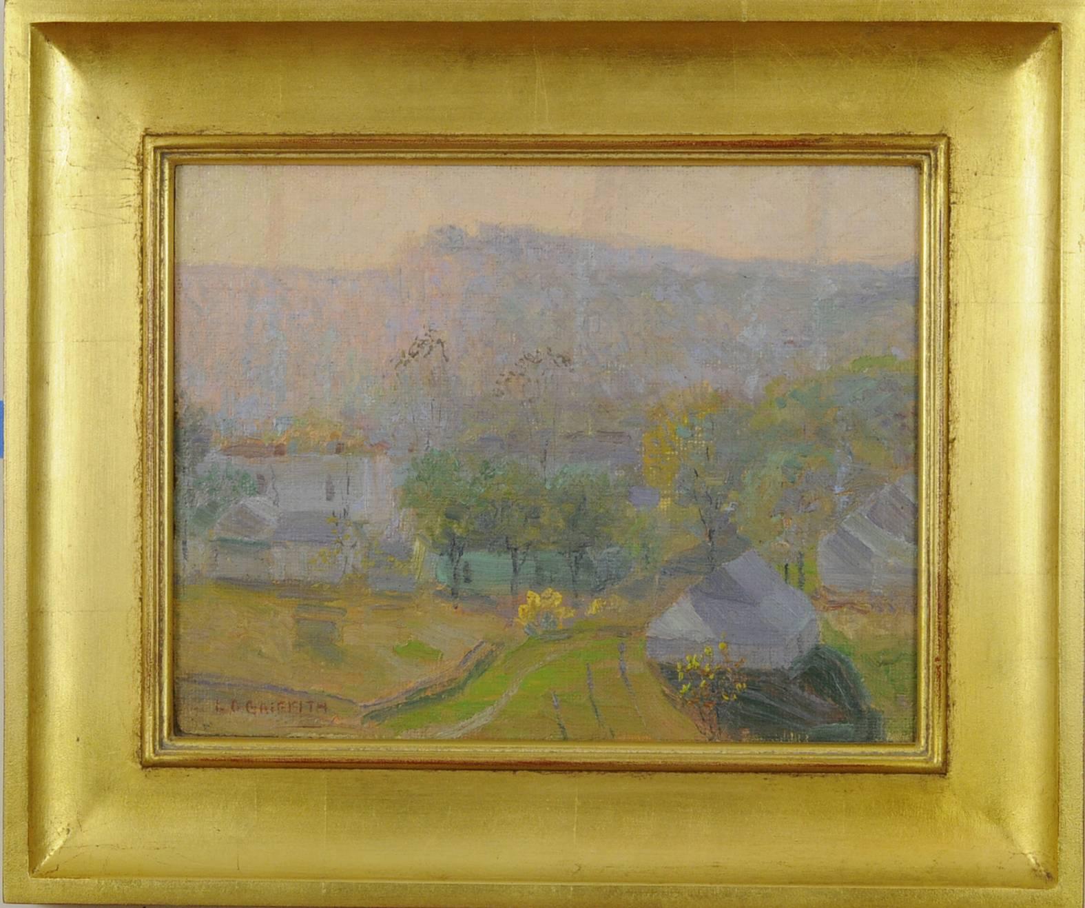 Landscape Painting Louis Oscar Griffith - Nashville au lever du soleil