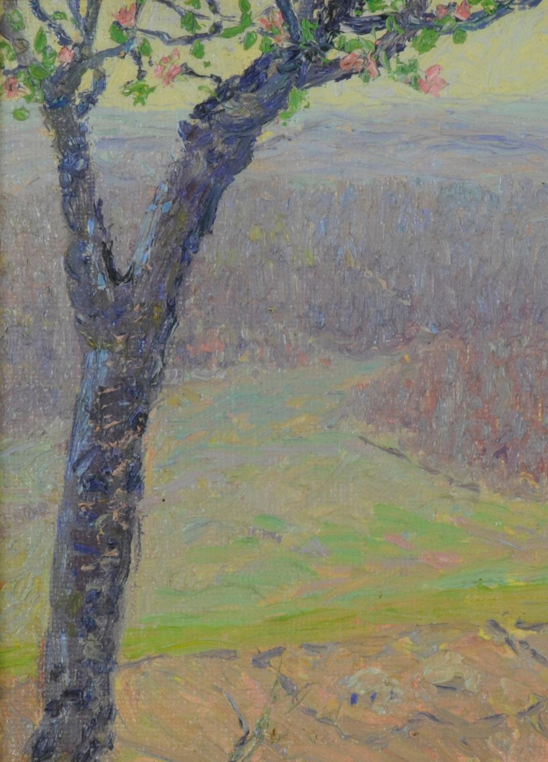 Primavera en el condado de Brown - Painting impresionista estadounidense de Louis Oscar Griffith