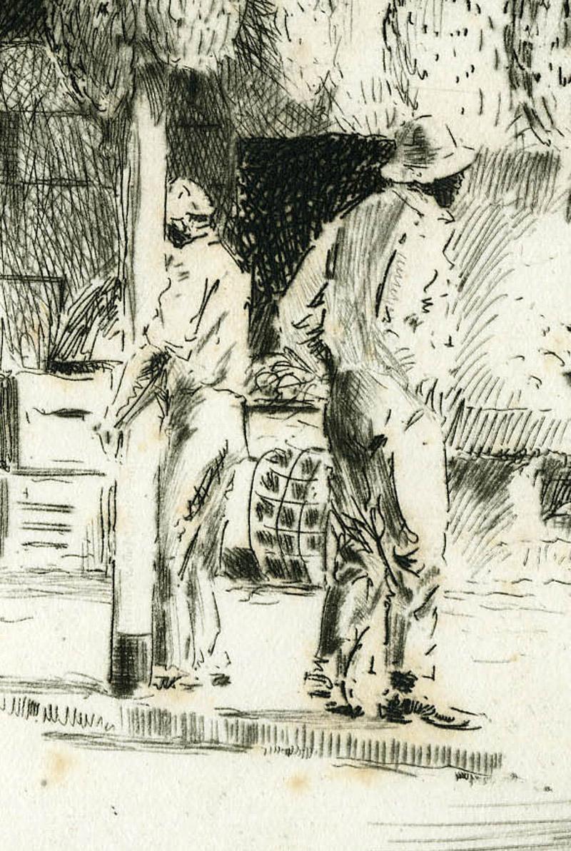 Mediodía de calma (Charleston, Carolina del Sur) - Print impresionista estadounidense de Louis Oscar Griffith