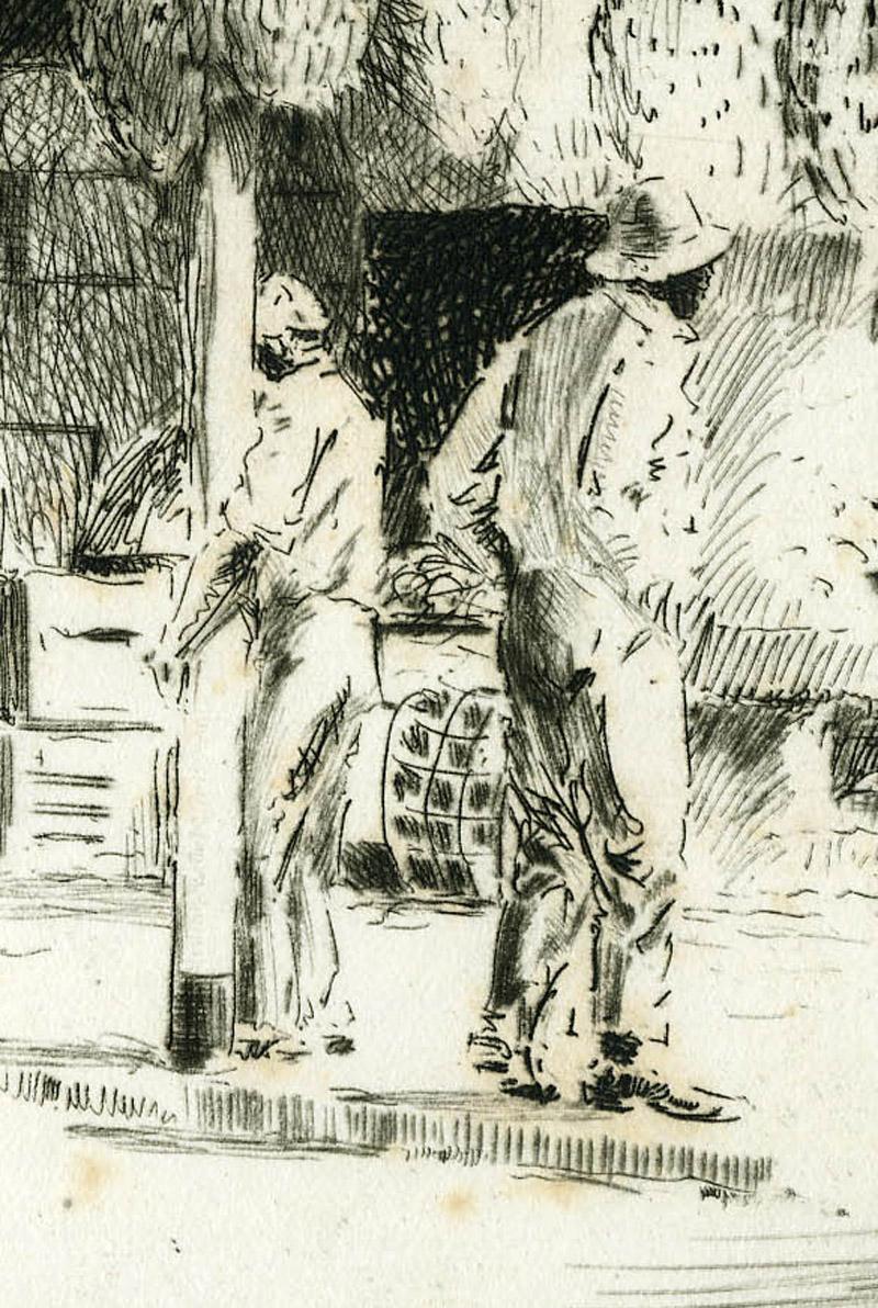 L'accalmie de midi - Impressionnisme américain Print par Louis Oscar Griffith