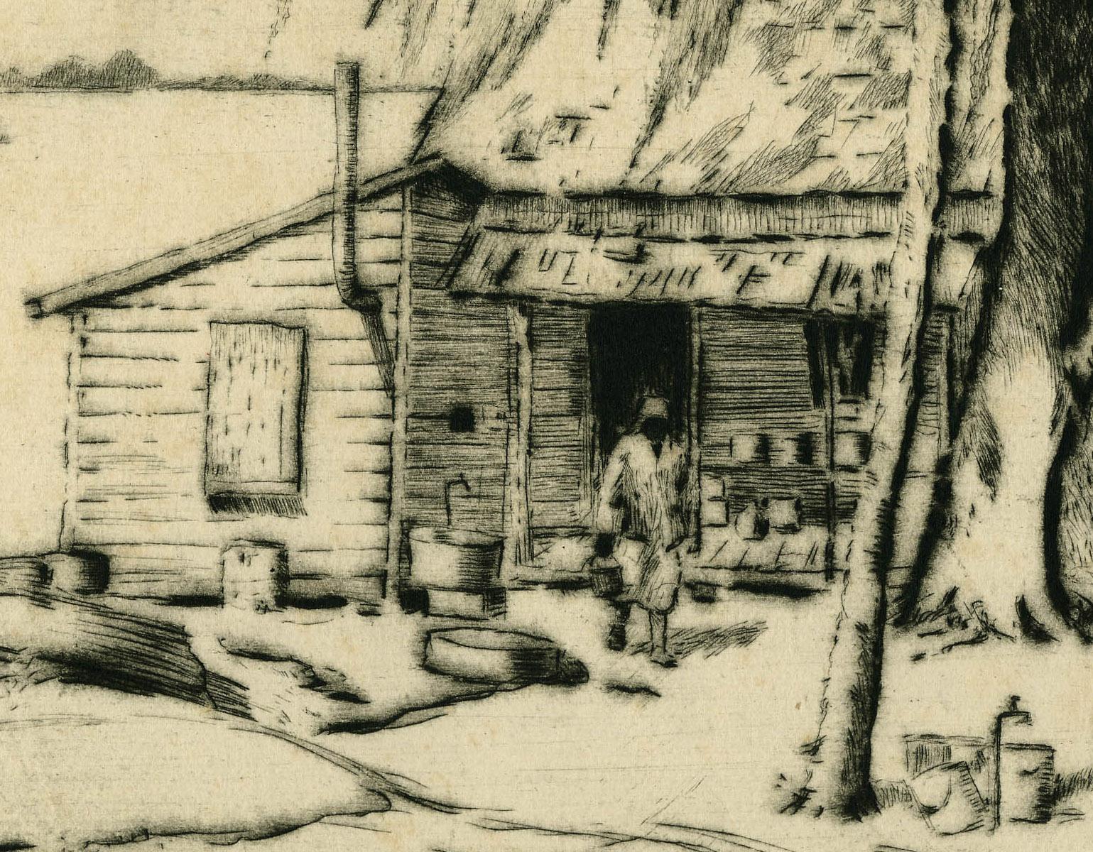 Rustic Beauford S.C. - American Impressionist Print by Louis Oscar Griffith