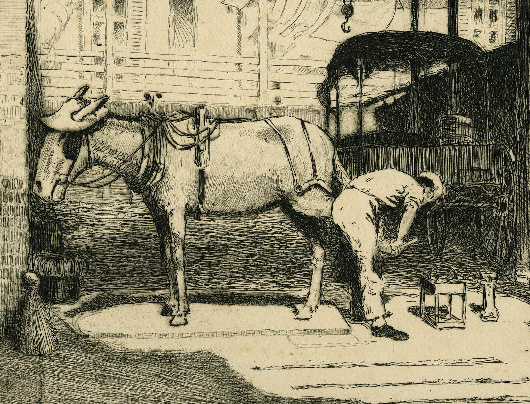 Untitled (Black smith in Charleston, South Carolina) - Print by Louis Oscar Griffith