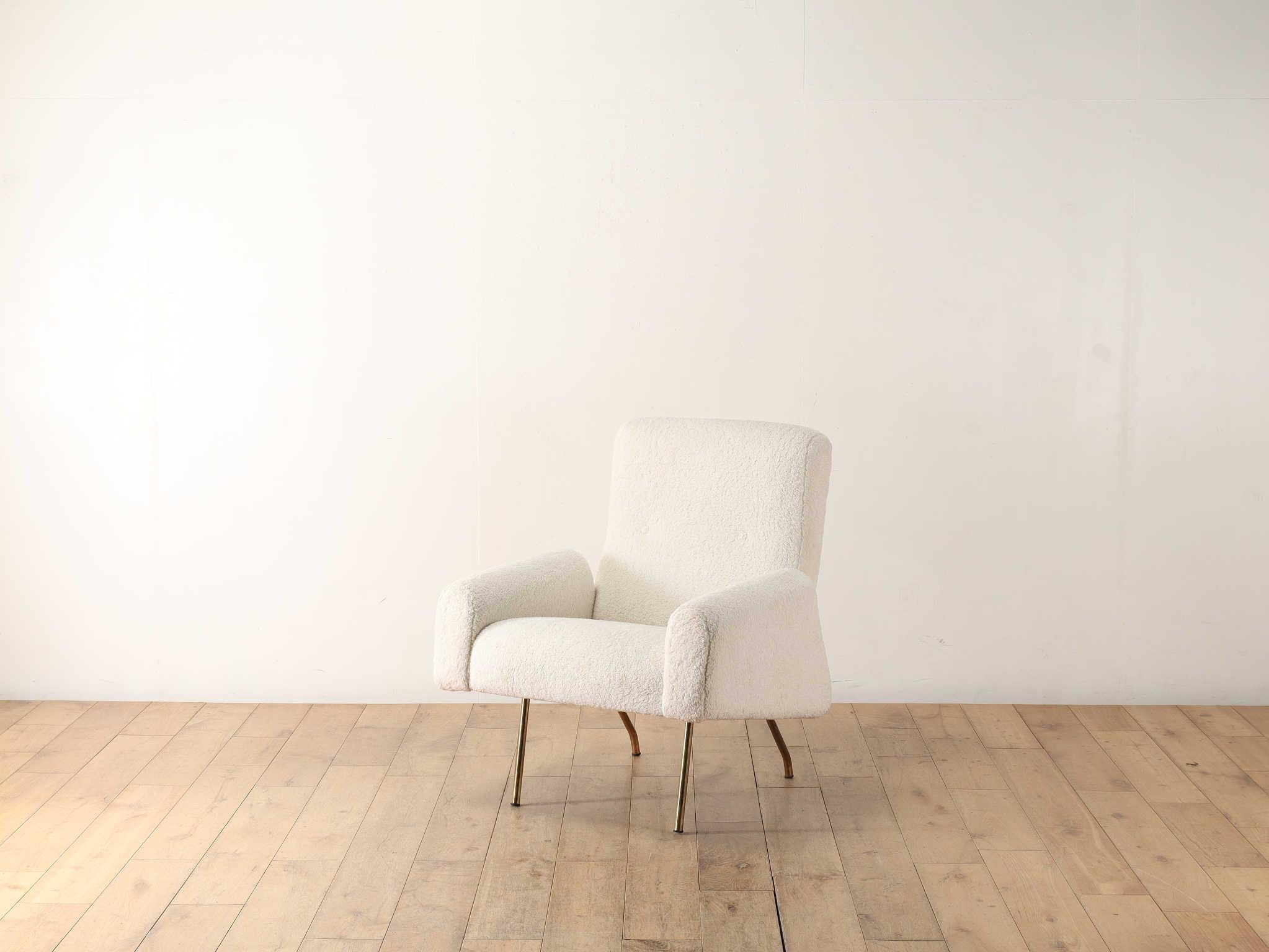 Mid-20th Century Louis Paolozzi Lounge Chairs, France 1960's For Sale