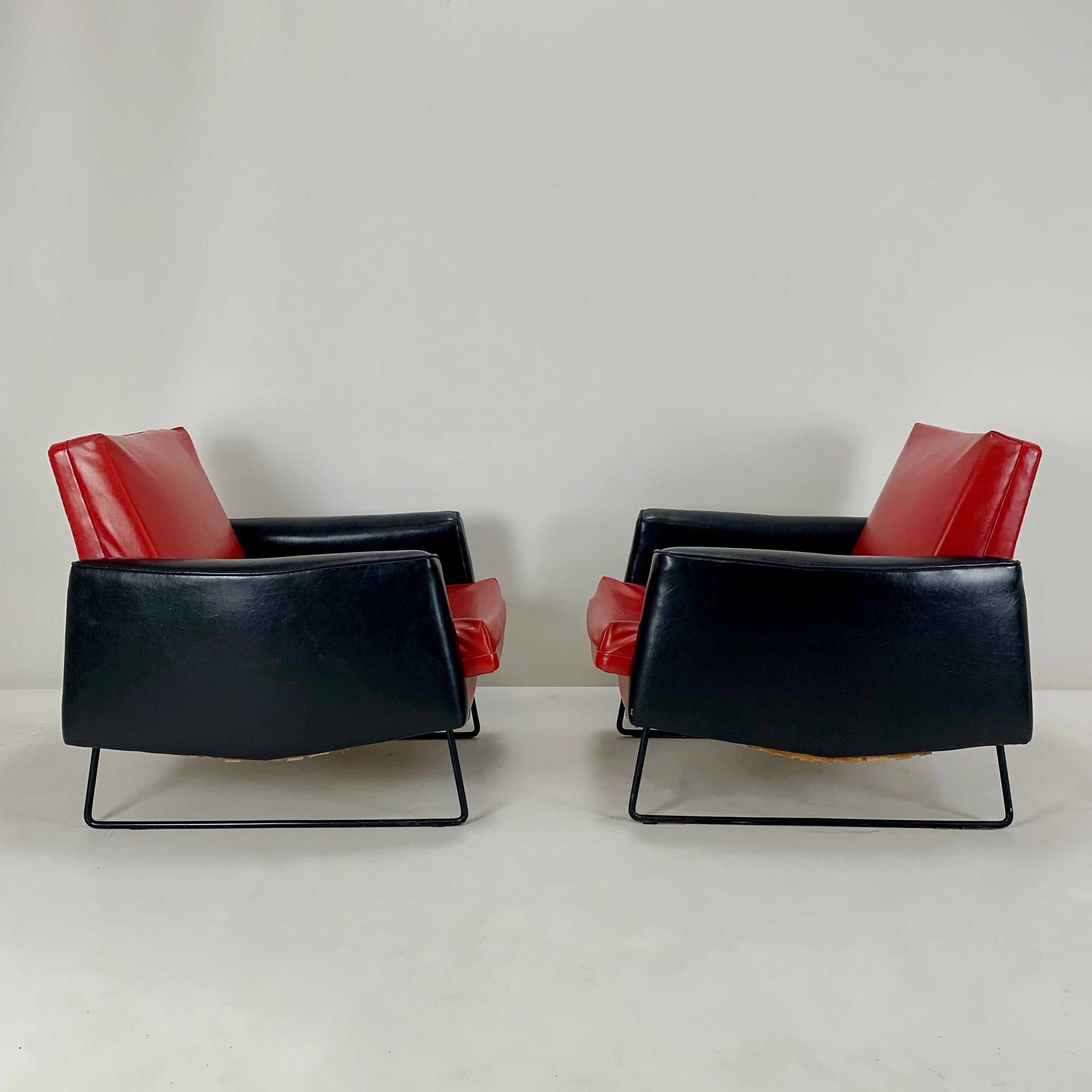 Louis Paolozzi Pair of Prelude Armchairs for Zol, circa 1958, France 1