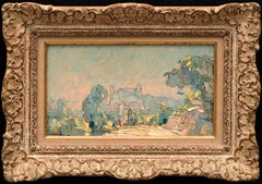 Antique "Cannes, Le Suquet Vu de la Coix des Gardes, " 1920 Louis Pastour (1876-1948)