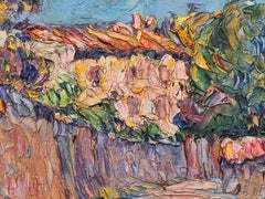 French Post Impressionist Oil on Panel, View of Vieux Cannes, South of France