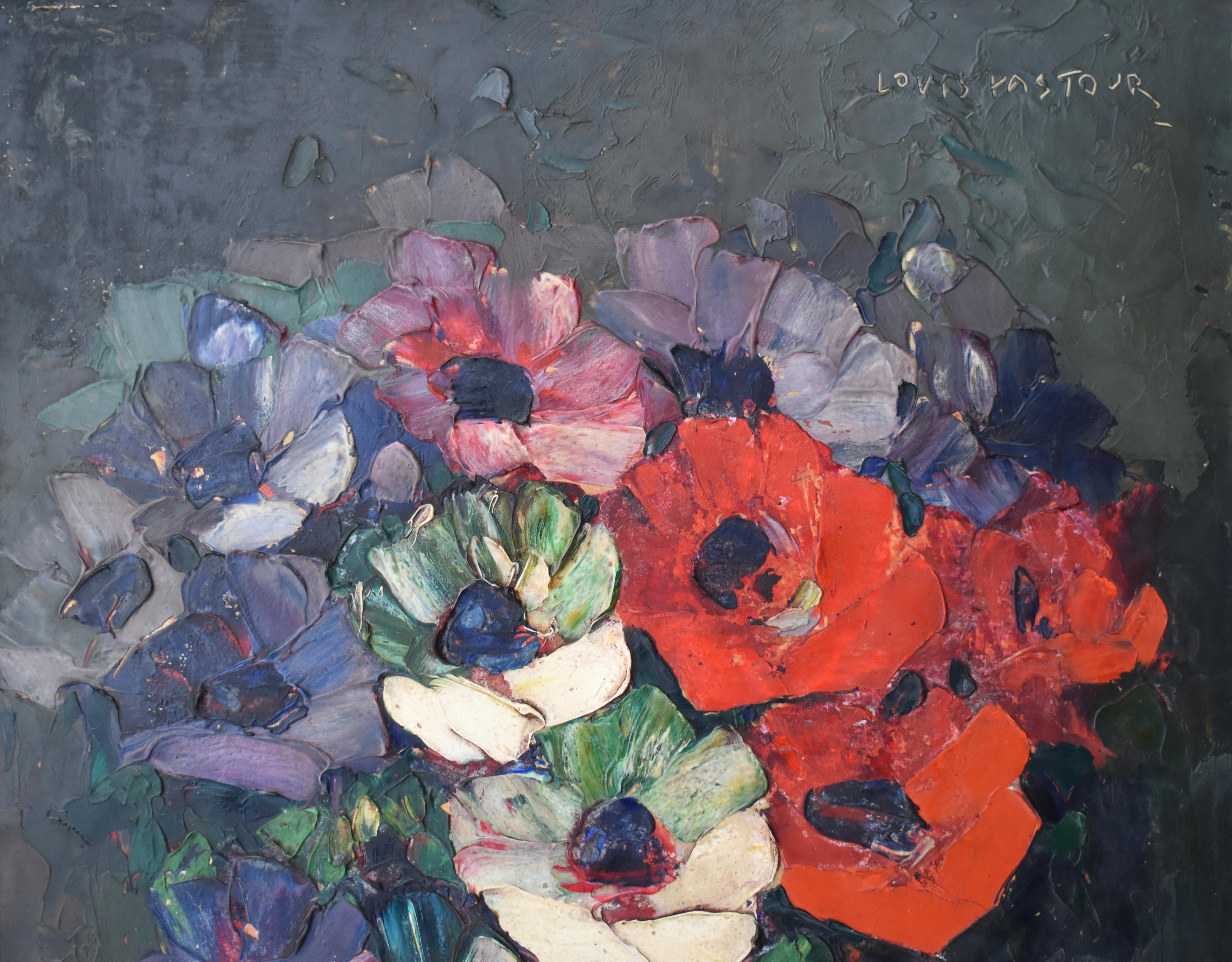 Pittura ad olio post impressionista francese - Painting Scuola francese di Louis Pastour